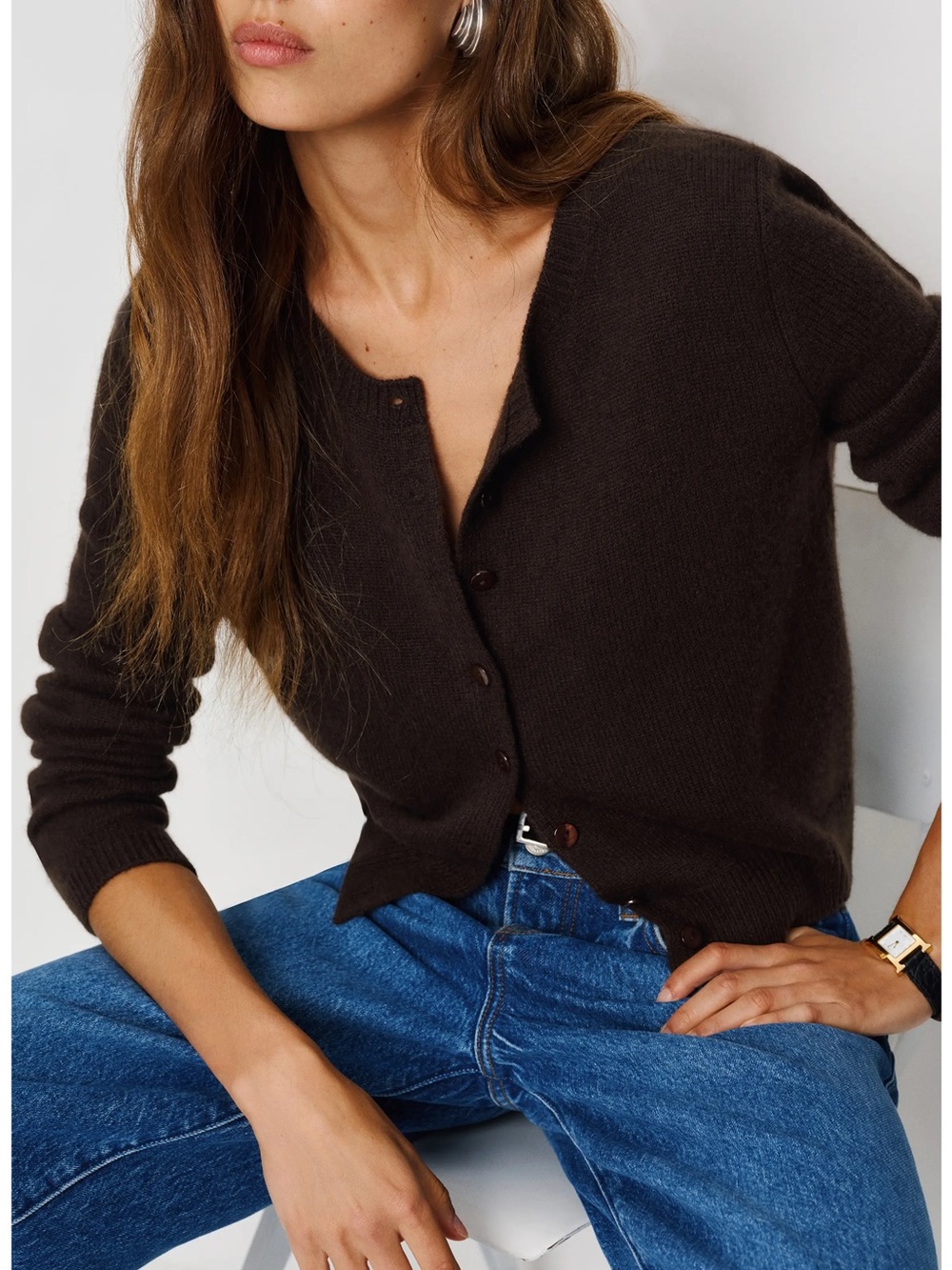 Reformation Cashmere Clara Cardigan